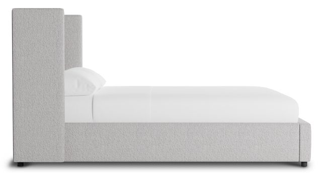 Captiva Elite Gray 48" Upholstered Shelter Bed