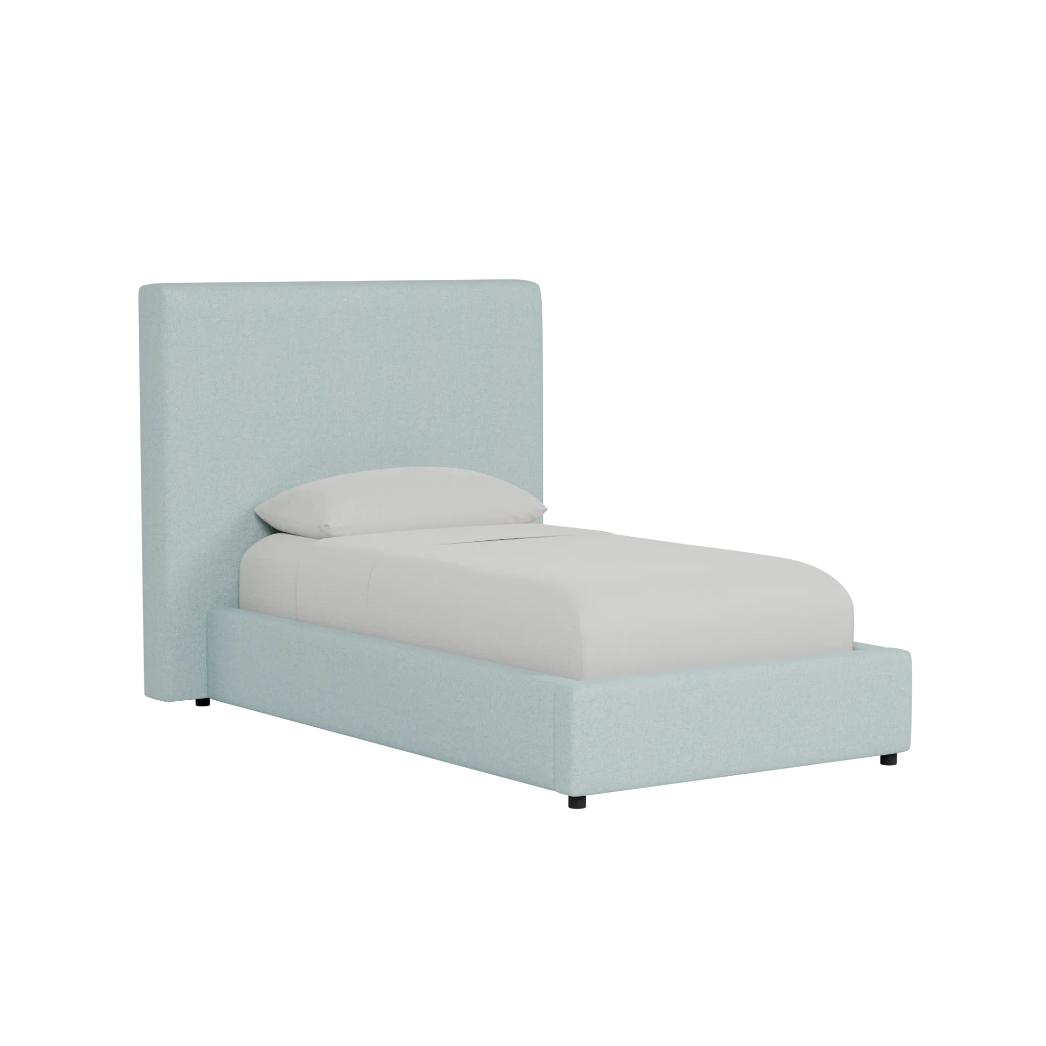 Grayton Elite Light Blue 54" Upholstered Platform Bed