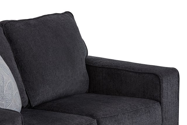 Altari Dark Gray Micro Loveseat