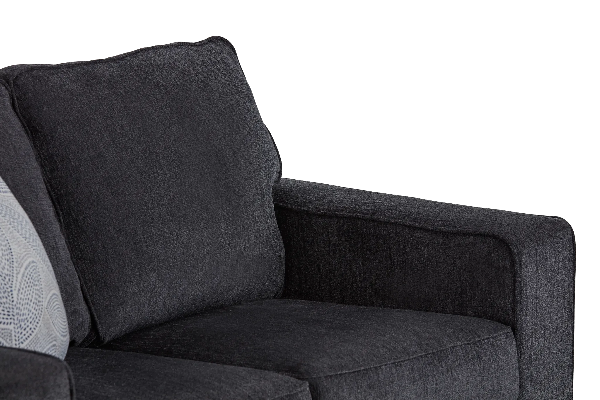 Altari Dark Gray Micro Loveseat