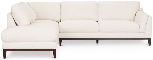 Wesley Light Beige Fabric Small Left Bumper Sectional