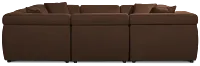 Aria Dark Brown Micro Immersive 10-piece Modular Sectional W/4 Speakers