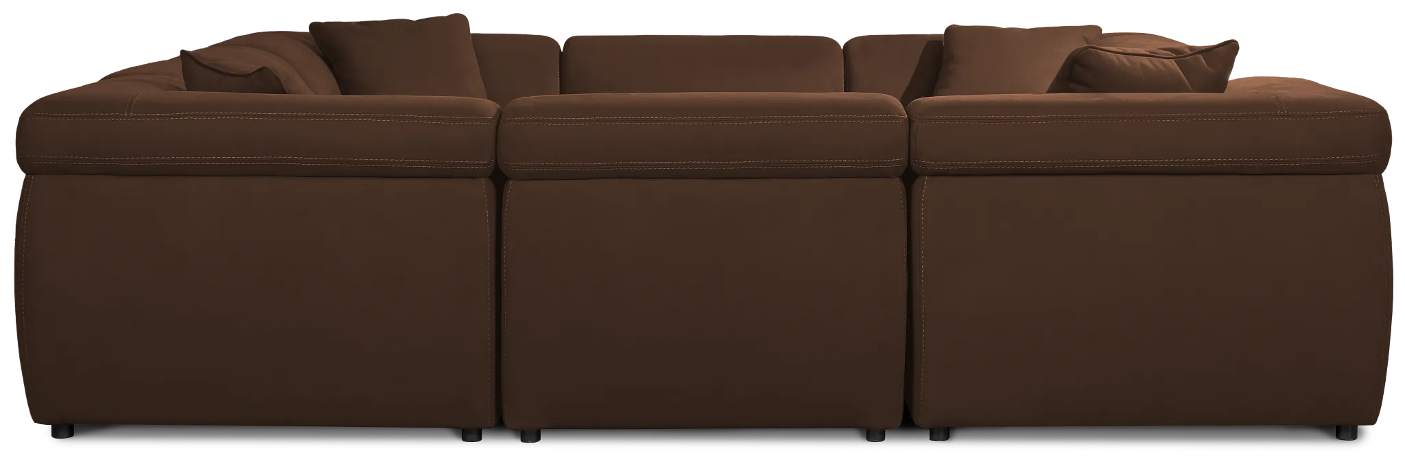 Aria Dark Brown Micro Immersive 10-piece Modular Sectional W/4 Speakers