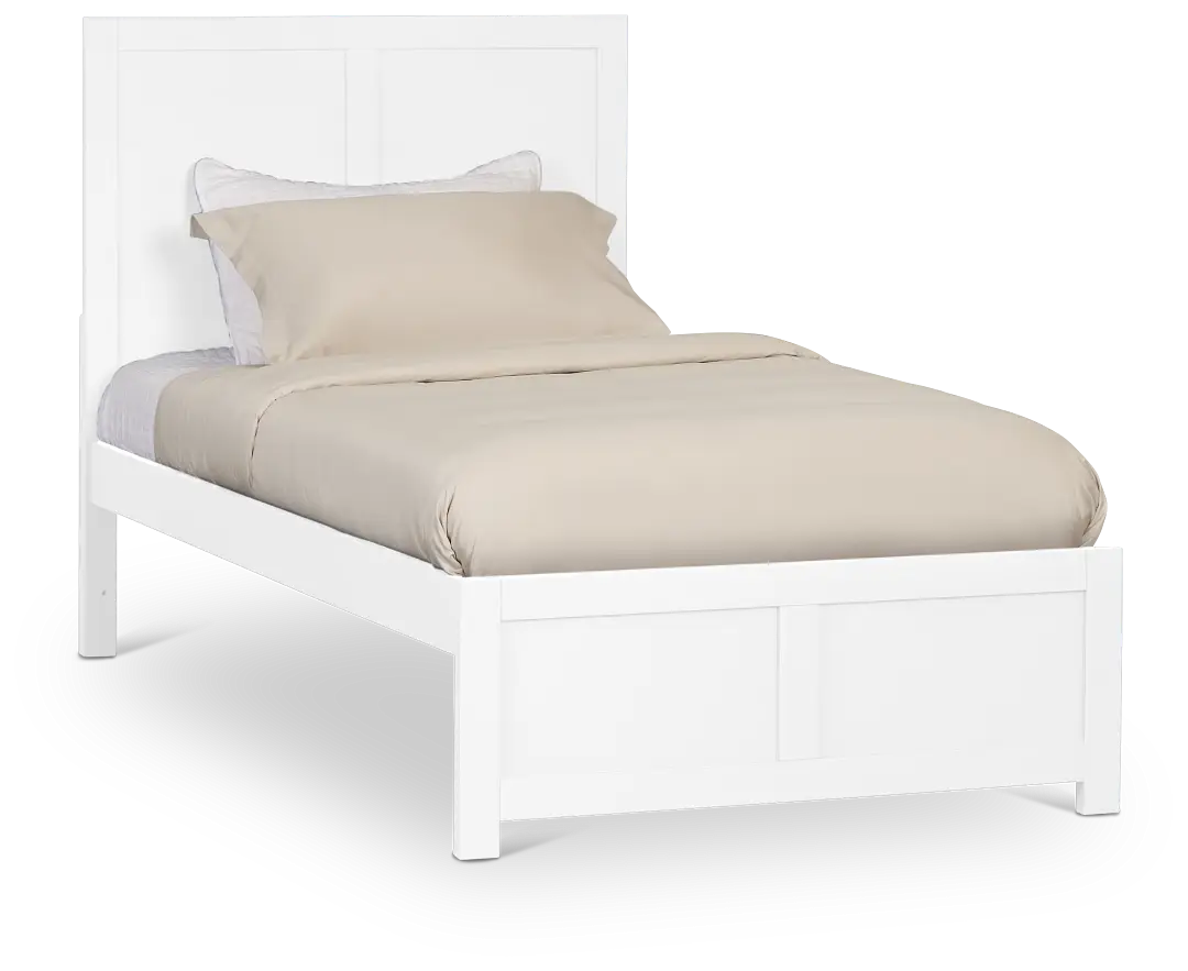 Charleston White Panel Bed Charleston White Panel Bed