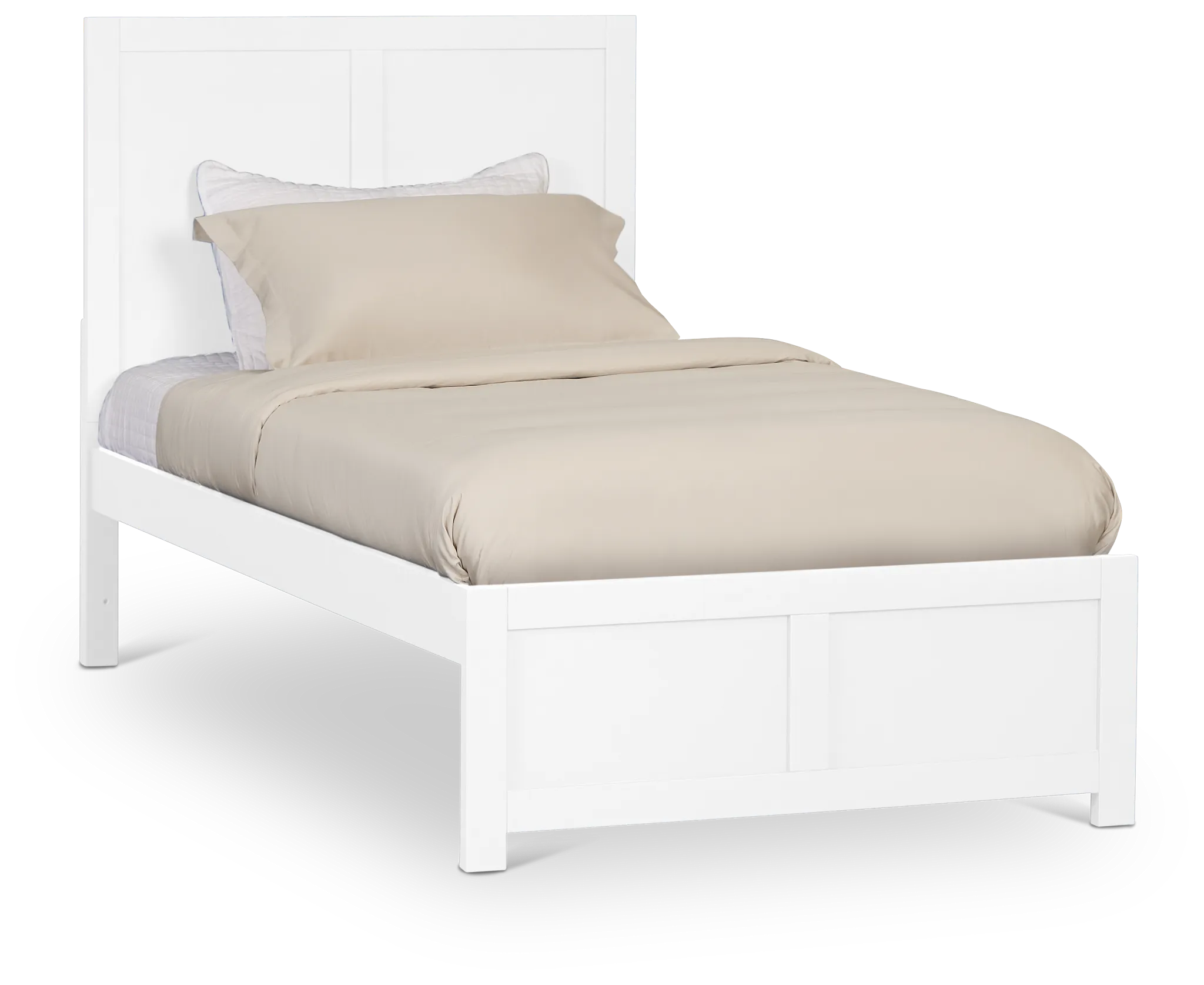 Charleston White Panel Bed