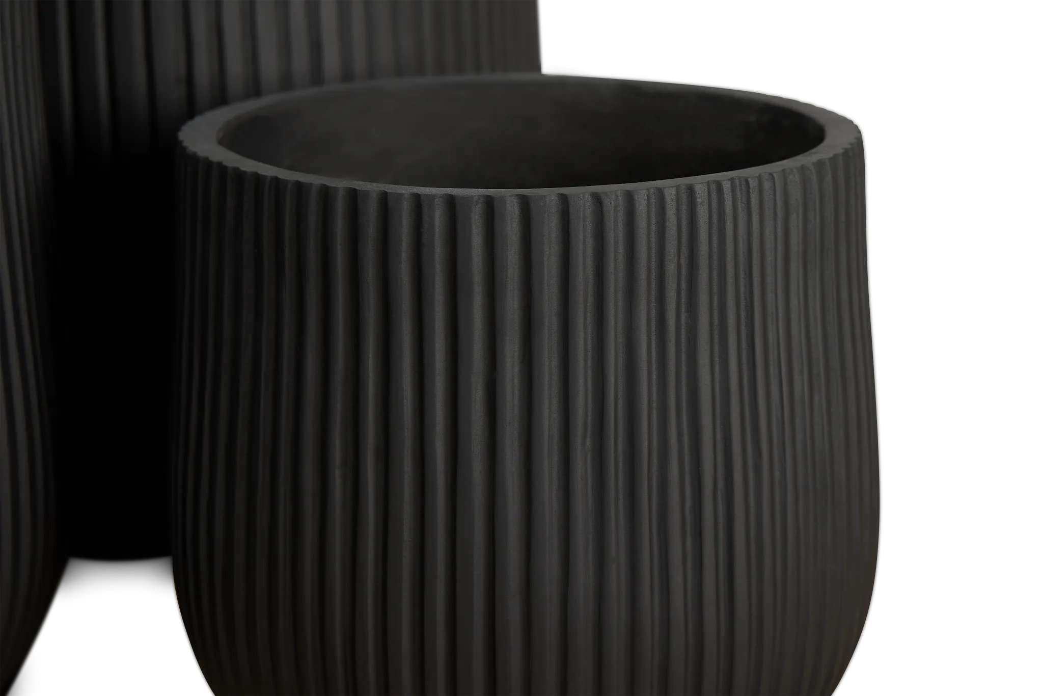 Rosalyn Black Set Of 3 Planter
