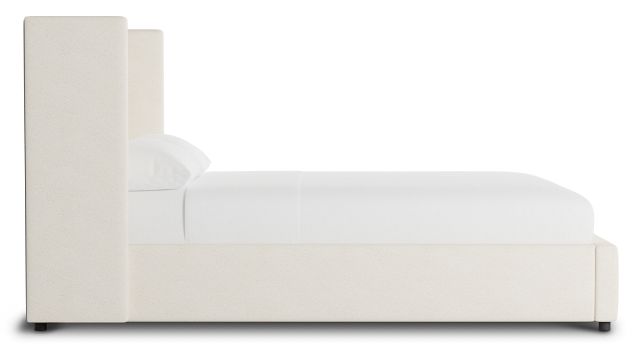 Captiva Gellar White 48" Upholstered Shelter Bed