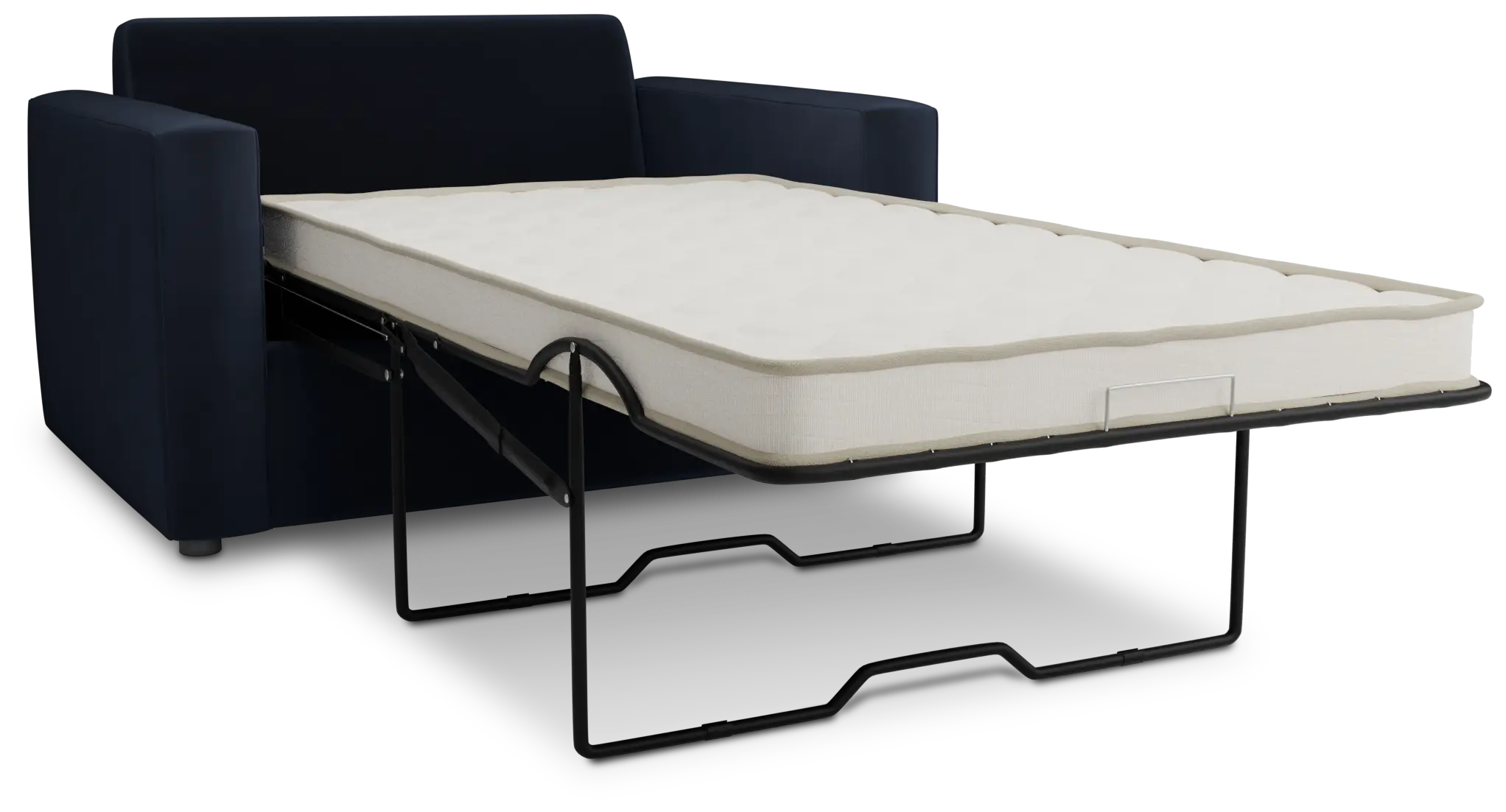 Siesta Joya Dark Blue Fabric Innerspring Sleeper Siesta Joya Dark Blue Fabric Innerspring Sleeper