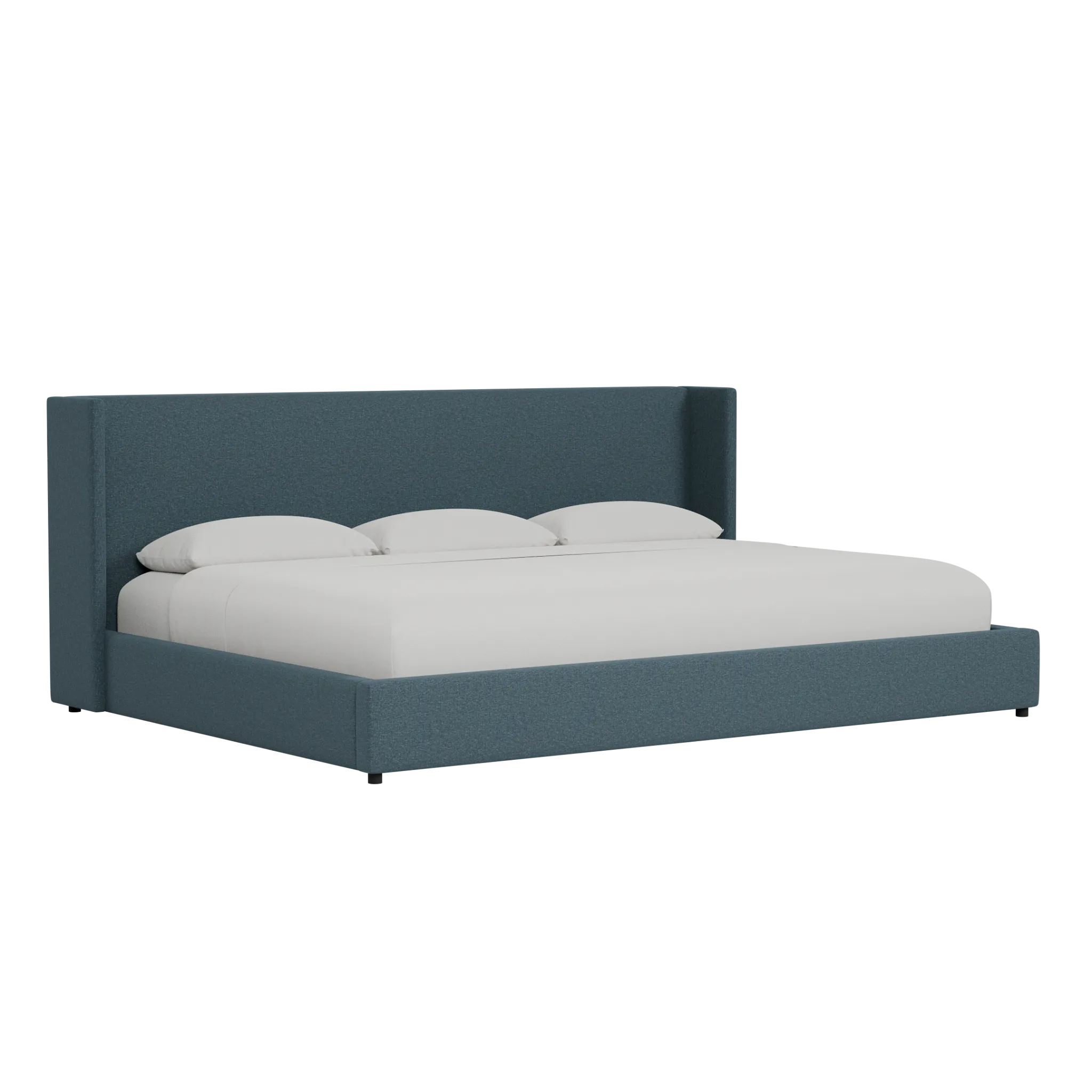 Captiva Elevation Dark Blue 48" Upholstered Shelter Bed