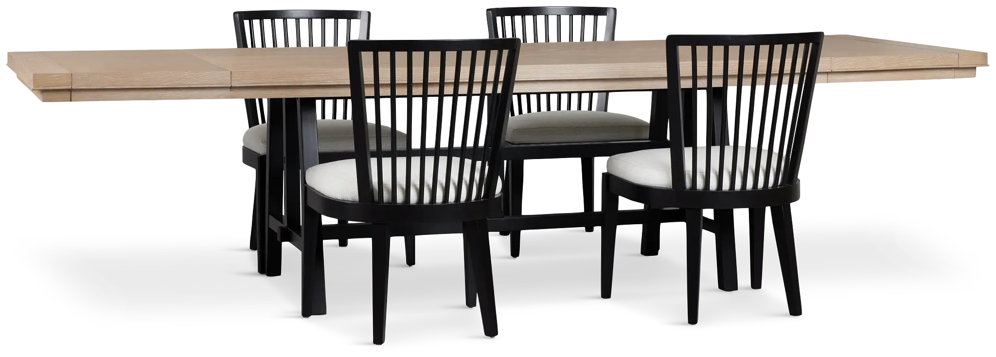 Southlake Two-tone Rectangular Table & 4 Wood Chairs Southlake Two-tone Rectangular Table & 4 Wood Chairs