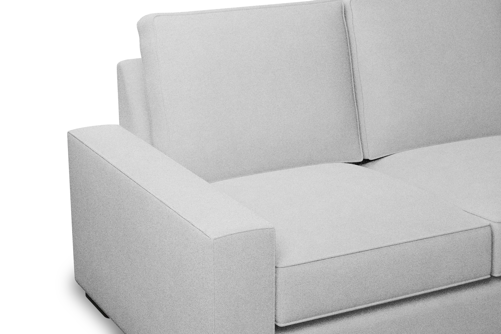 Edgewater Suave White 96" Sofa W/ 3 Cushions Edgewater Suave White 96" Sofa W/ 3 Cushions