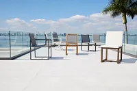 Linear Teak Sling Chair