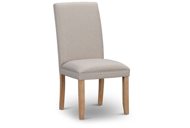 Dublin Beige Light Tone Upholstered Side Chair