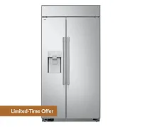 Sks 4202 Series Stainless Steel 42" Built In Side By Side Refrigerator