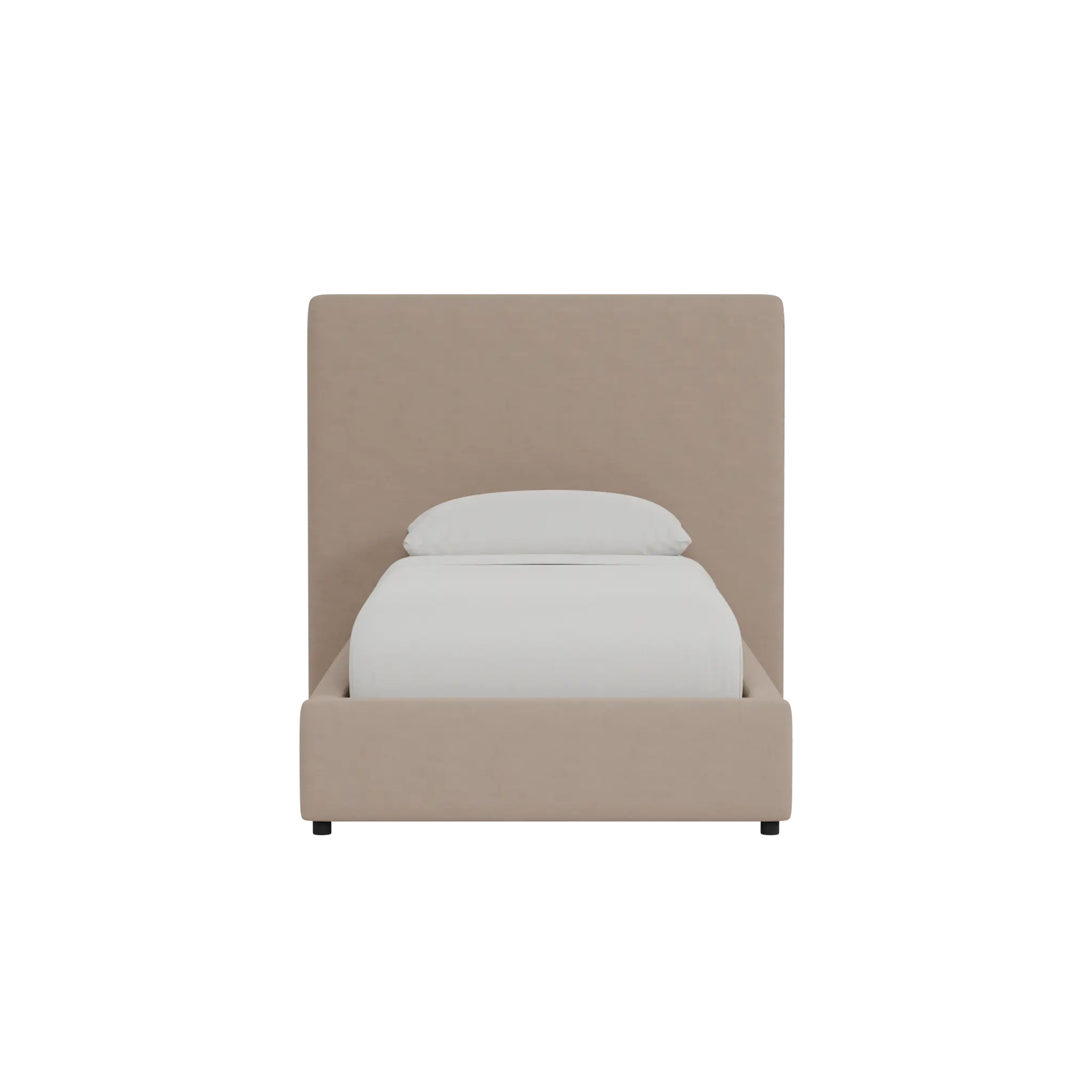 Grayton Joya Beige 54" Upholstered Platform Bed Grayton Joya Beige 54" Upholstered Platform Bed