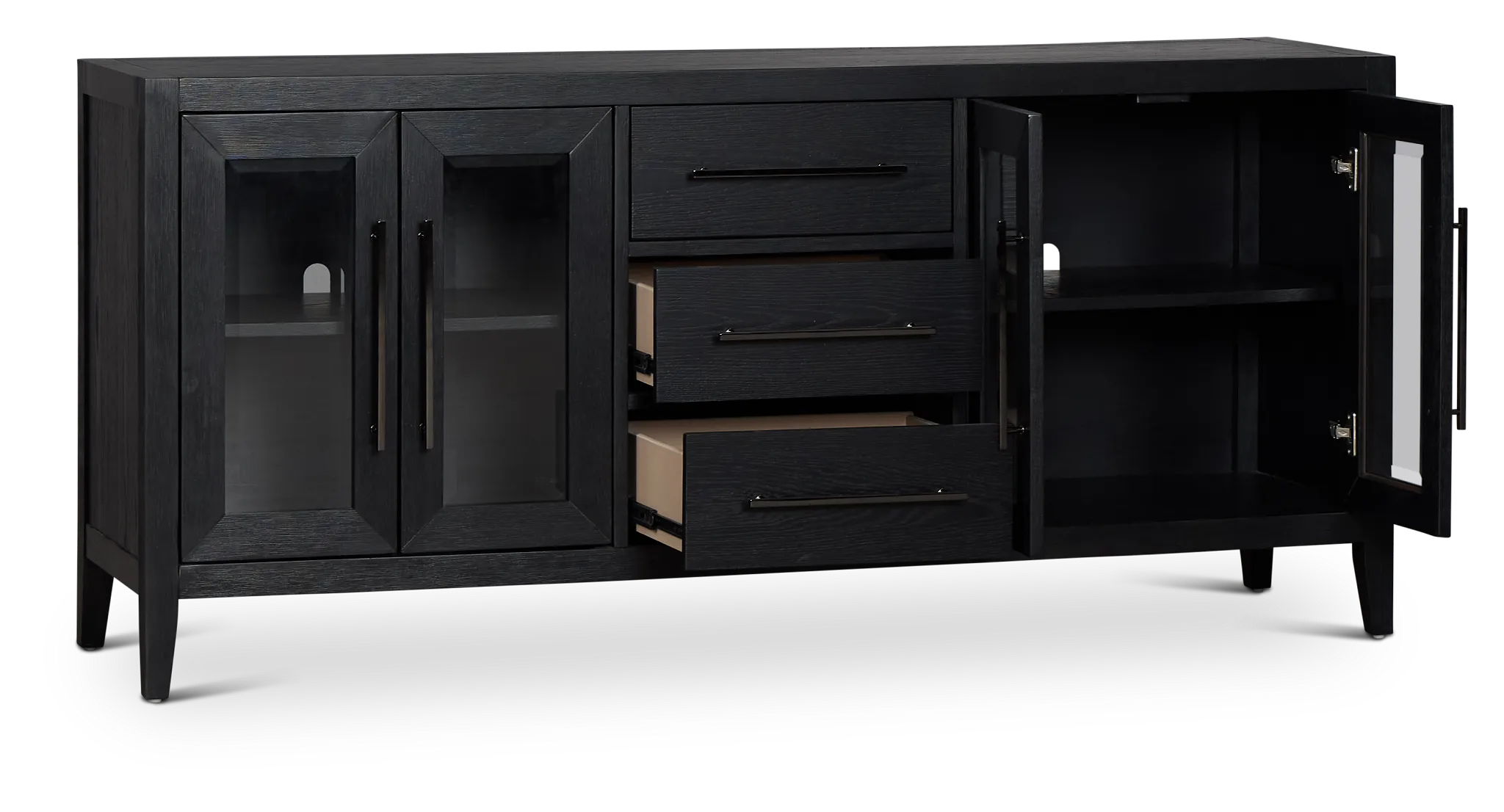 Alden Black 70" Tv Stand