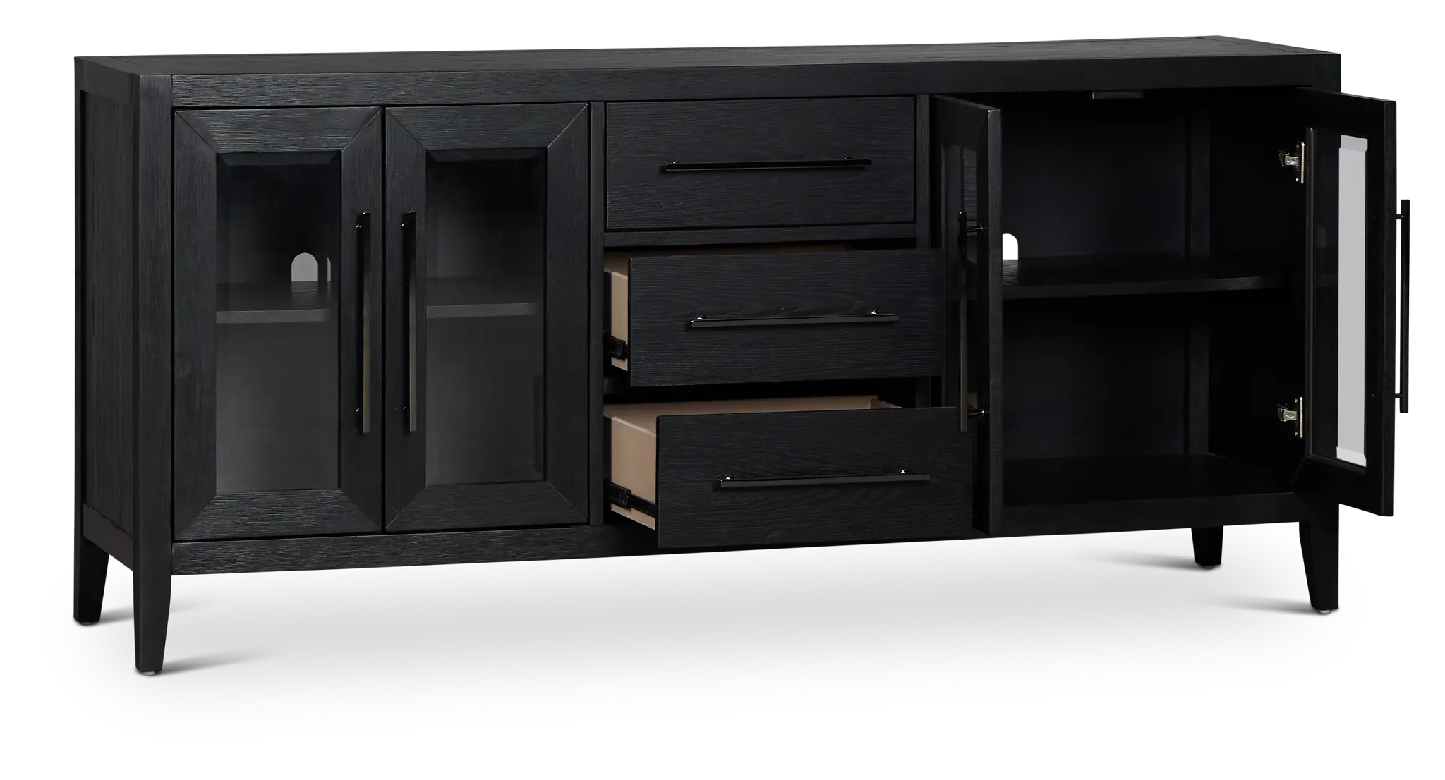 Alden Black 70" Tv Stand Alden Black 70" Tv Stand