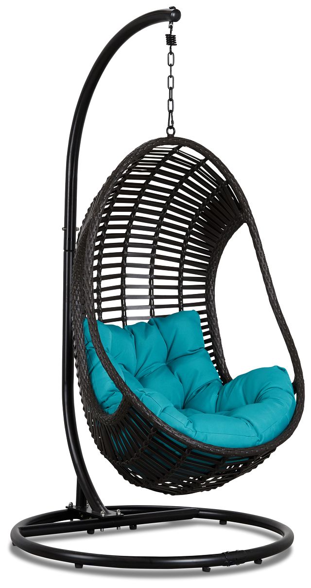 hanging chair teal