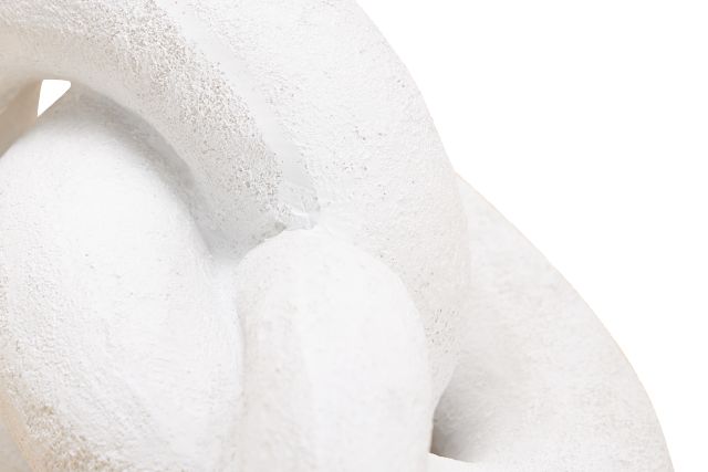 Damla White Resin Sculpture