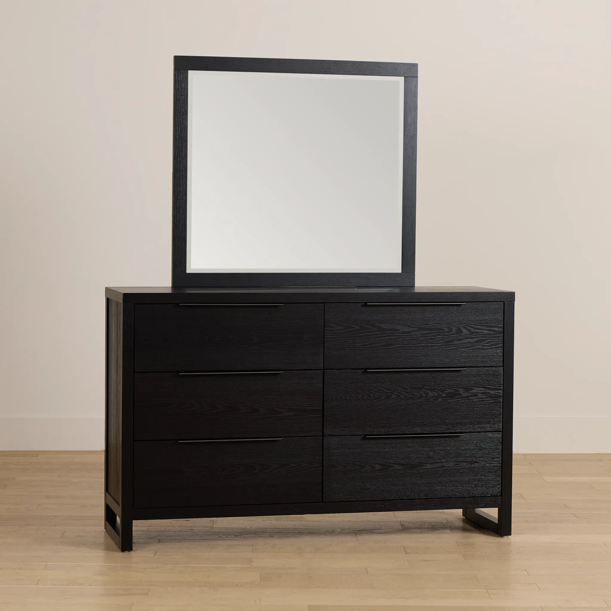Williamsburg Black Dresser & Mirror Williamsburg Black Dresser & Mirror