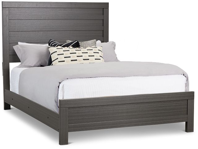 Everett Gray Panel Bed