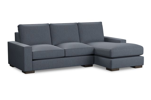 Edgewater Victory Dark Blue Right Chaise Sectional