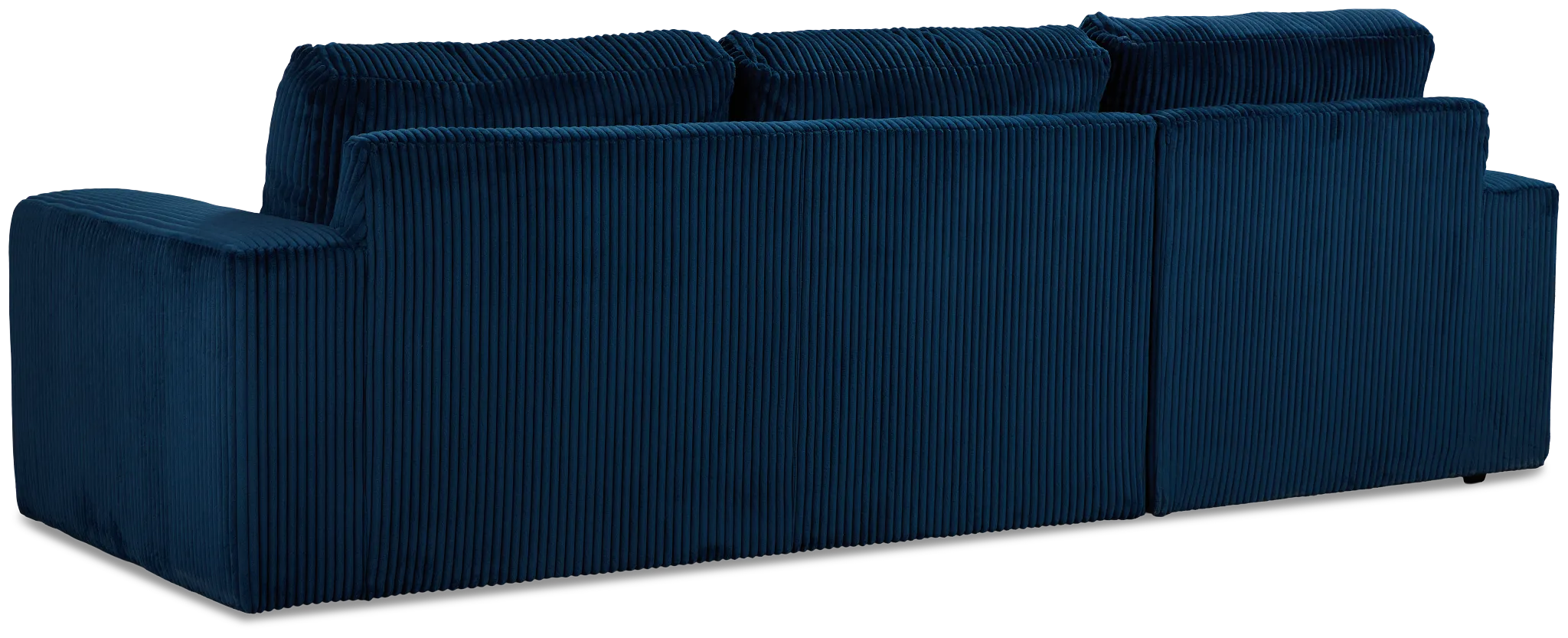 Charlie Dark Blue Fabric Left Chaise Sectional