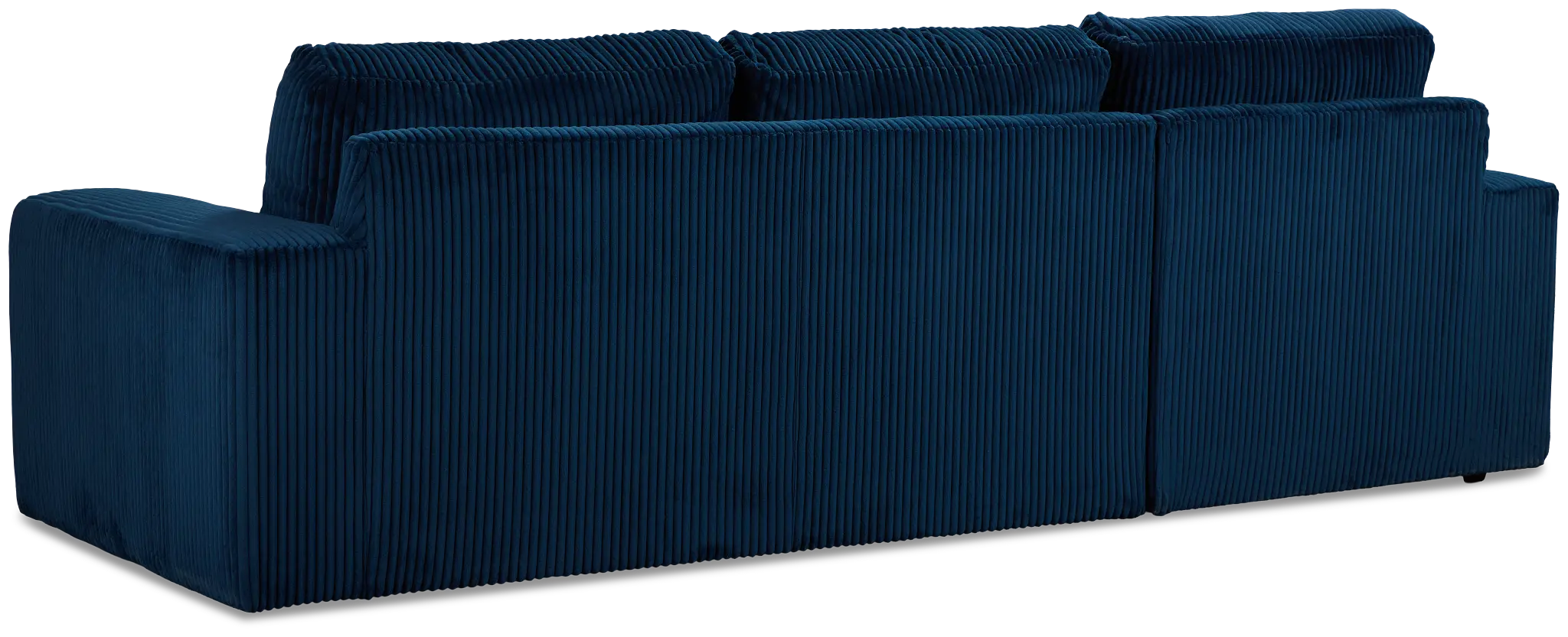 Charlie Dark Blue Fabric Left Chaise Sectional Charlie Dark Blue Fabric Left Chaise Sectional