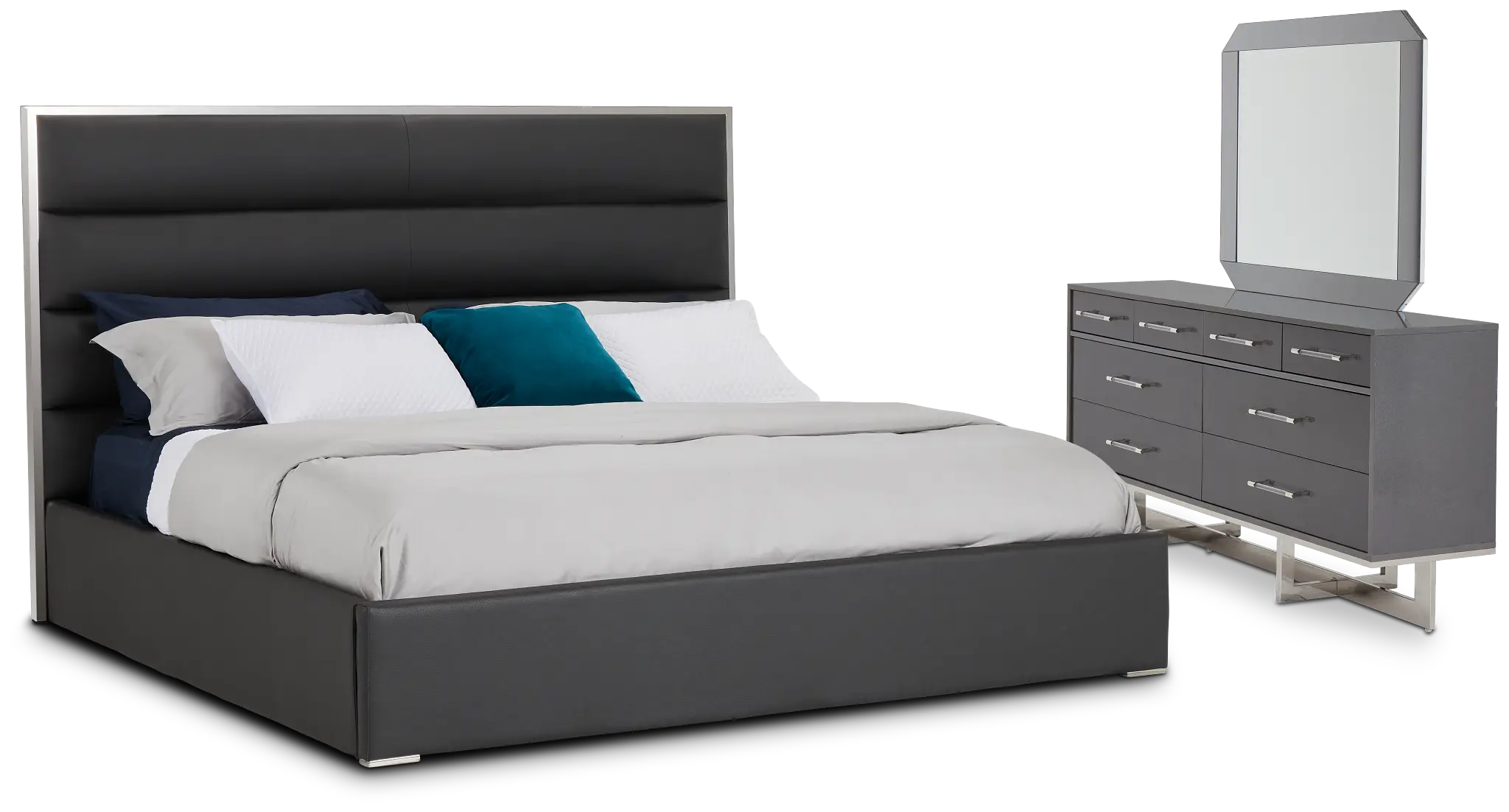 Cortina Gray Uph Platform Bedroom Cortina Gray Uph Platform Bedroom