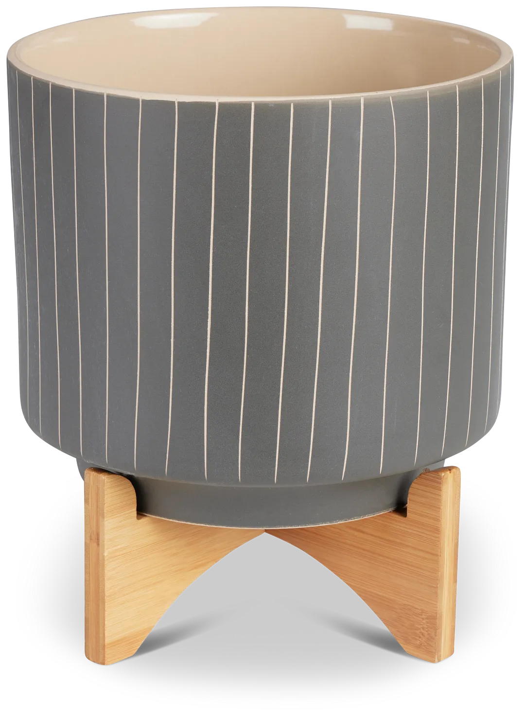 Amias Gray Large Planter