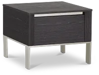 Vancouver Dark Gray Square End Table
