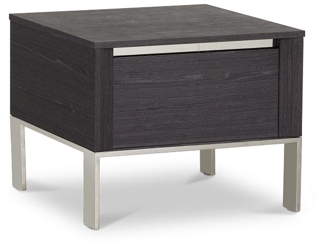 Vancouver Dark Gray Square End Table