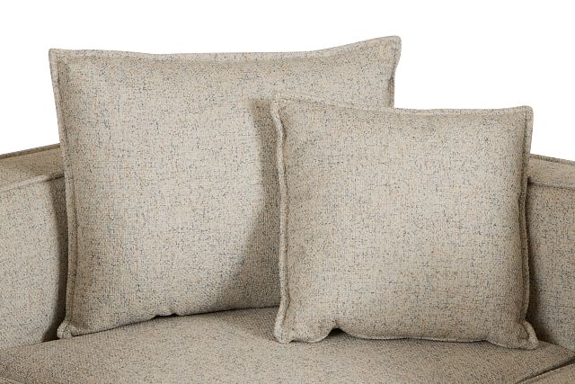 Tatum Beige Fabric 4-piece Modular Sectional