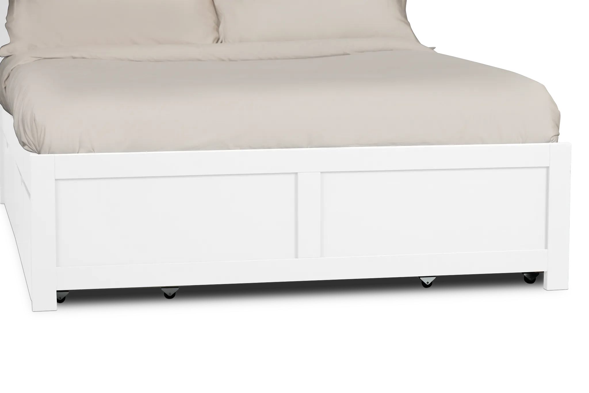 Charleston White Panel Bed With 4 Storage Drawers