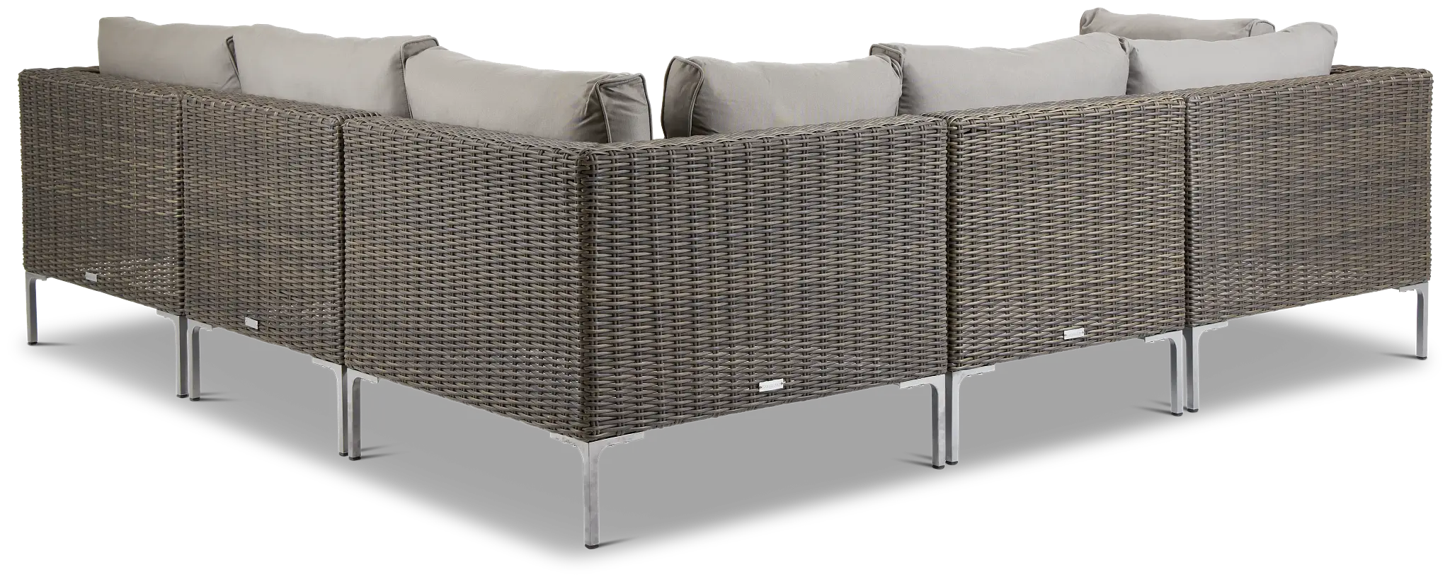 Tulum Gray Woven Two-arm Sectional Tulum Gray Woven Two-arm Sectional