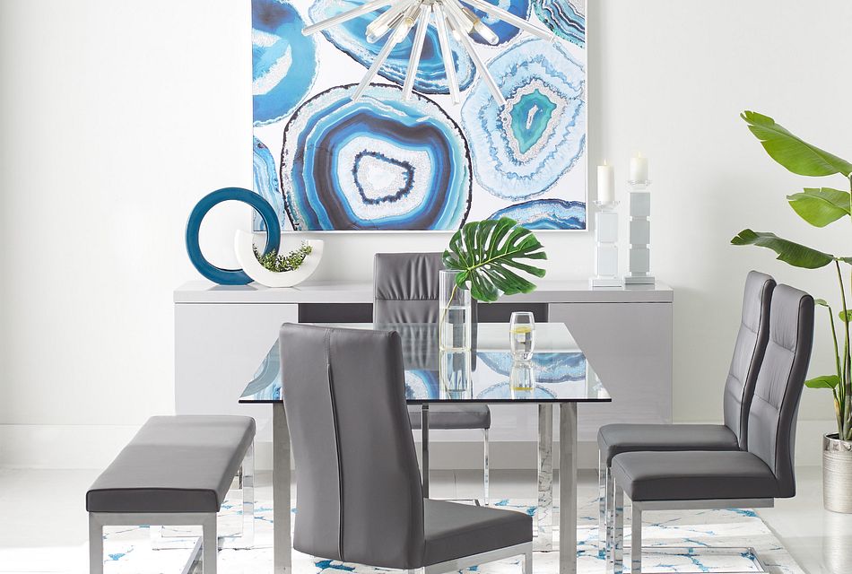 bronx 4 seater round dining table