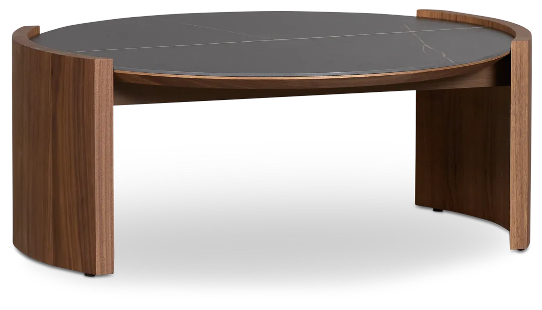 Nomad Mid Tone Ceramic Round Coffee Table
