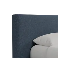 Grayton Elite Dark Blue 44" Upholstered Platform Bed