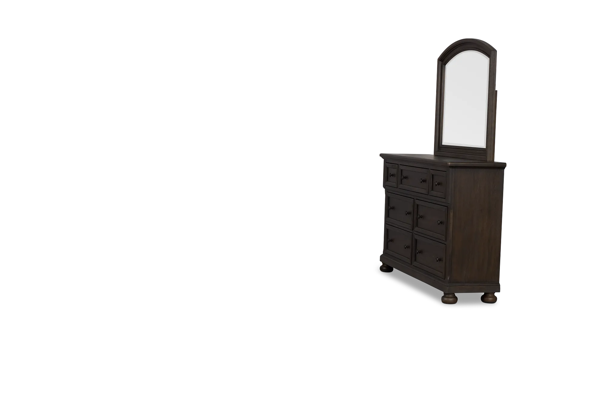 Galveston Dark Tone Dresser & Mirror