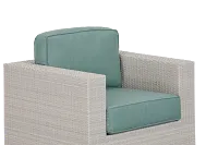 Biscayne Teal Swivel Chair