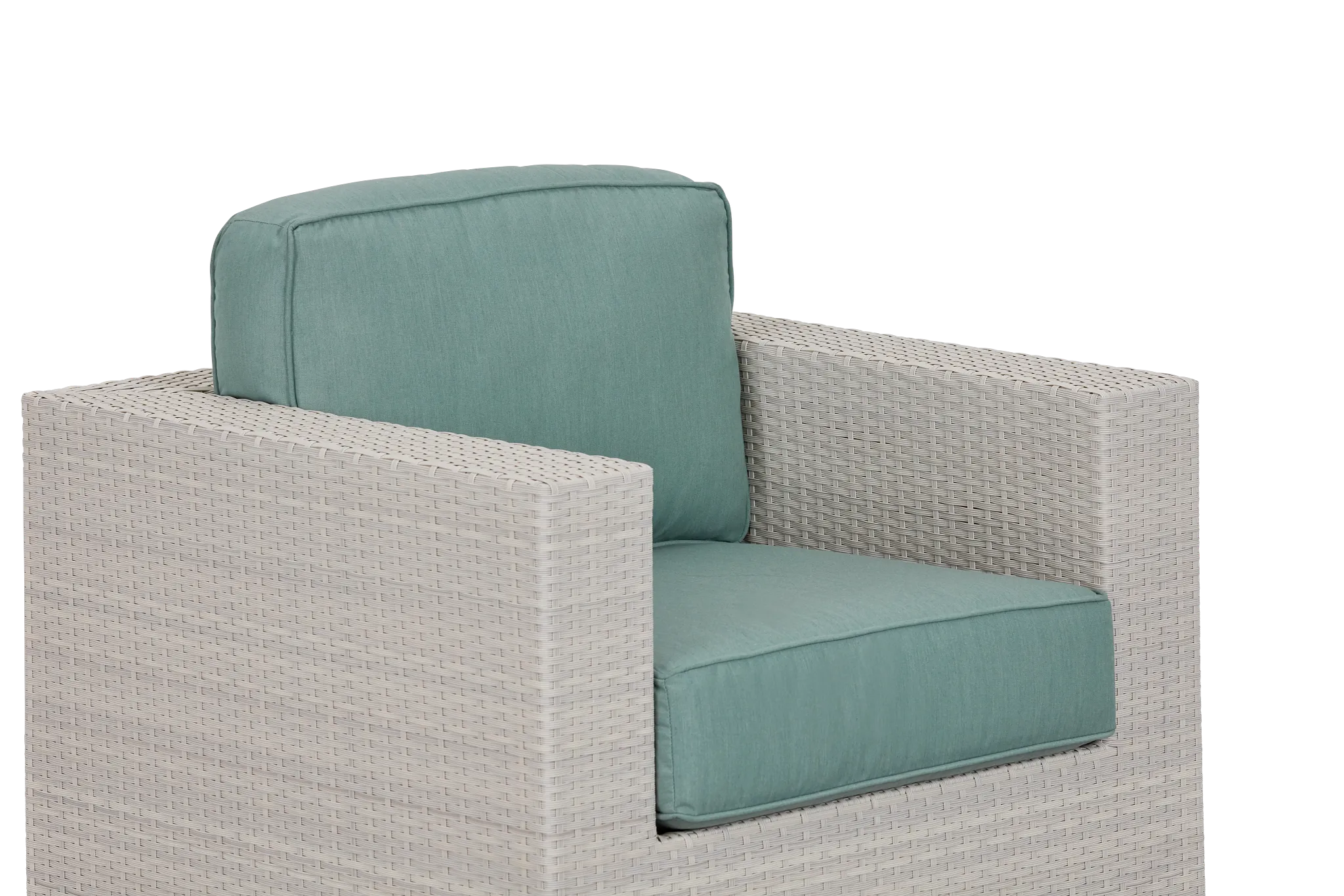 Biscayne Teal Swivel Chair
