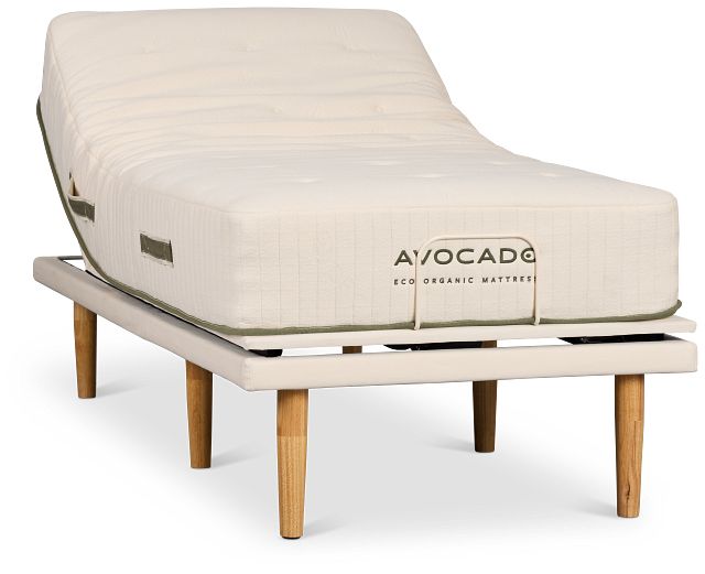 Avocado Eco Organic Cushion Firm Eco Plus Adjustable Base Mattress Set