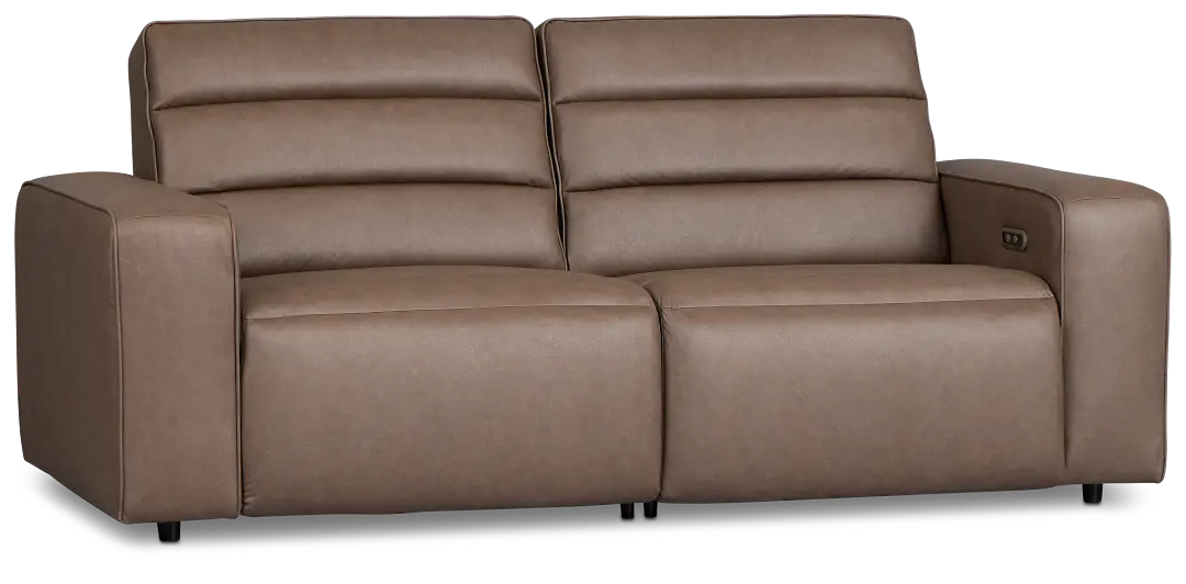 Sawyer Dark Brown Micro 2-piece Modular Power Reclining Sofa Sawyer Dark Brown Micro 2-piece Modular Power Reclining Sofa