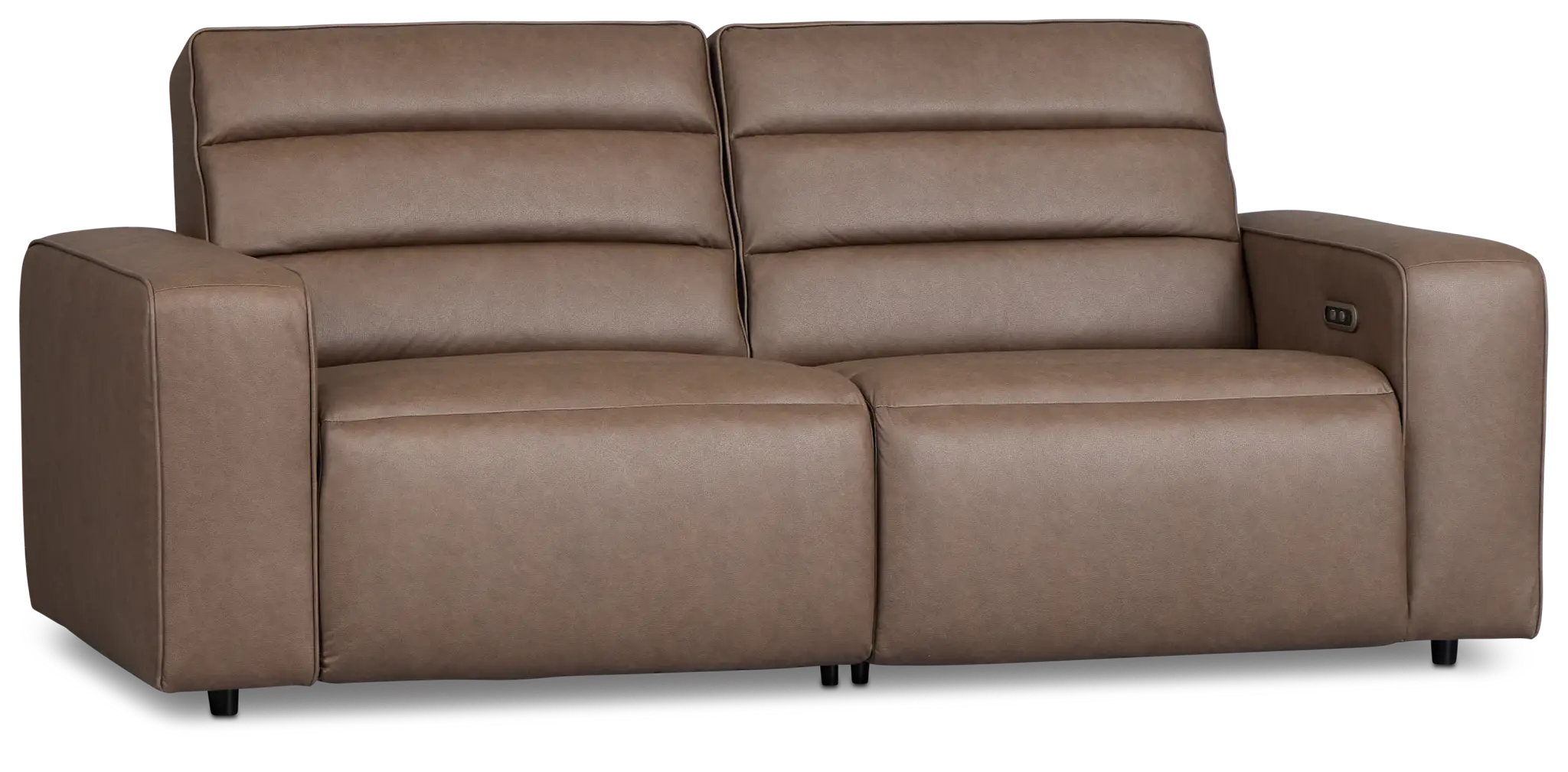 Sawyer Dark Brown Micro 2-piece Modular Power Reclining Sofa Sawyer Dark Brown Micro 2-piece Modular Power Reclining Sofa
