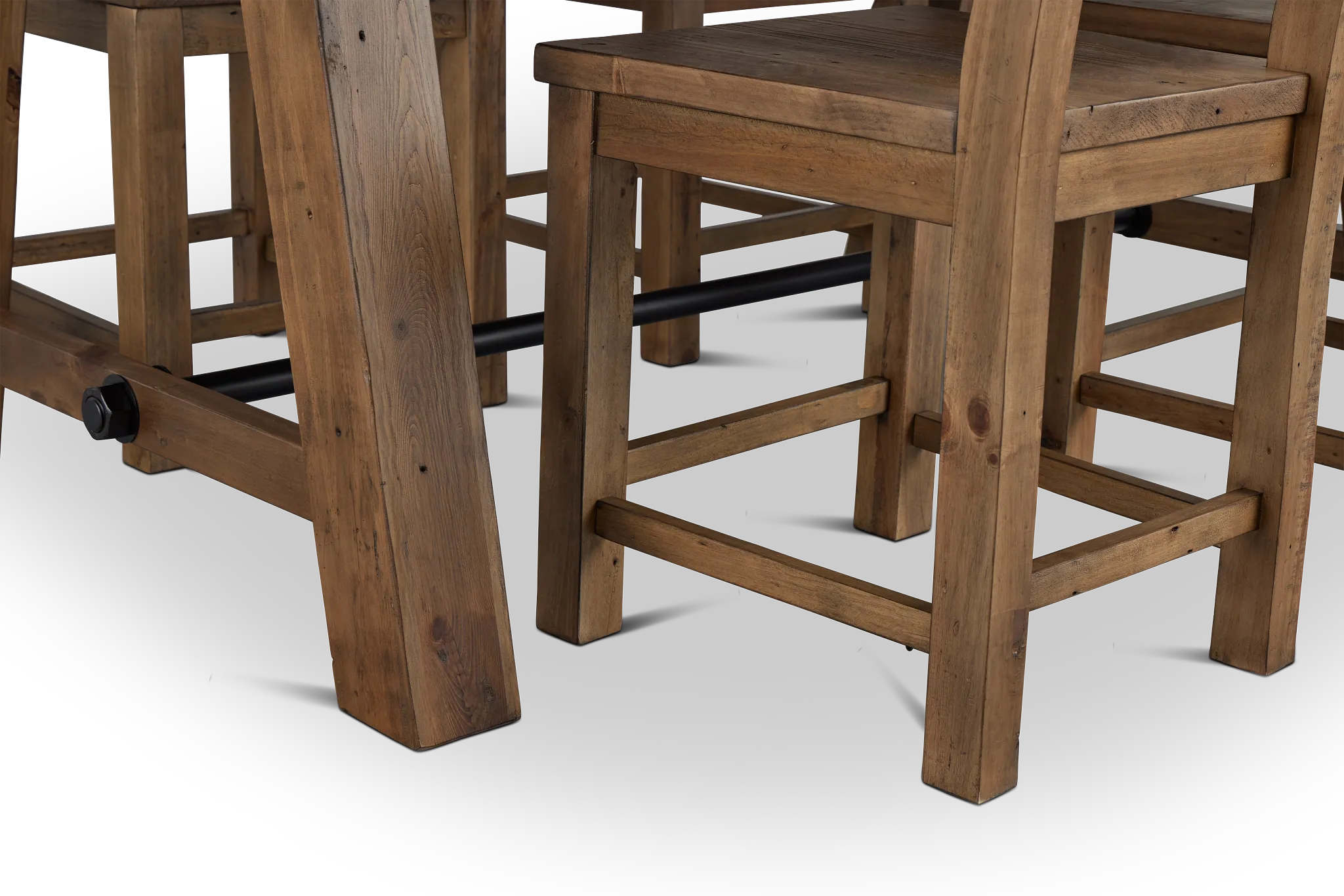 Maxton Mid Tone Rect Table & 4 Chairs