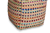 Poppy Multicolored Accent Pouf