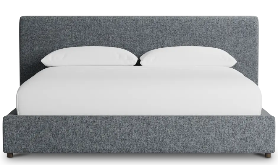 Gayton Elavation Gray 44" Upholstered Platform Bed Gayton Elavation Gray 44" Upholstered Platform Bed