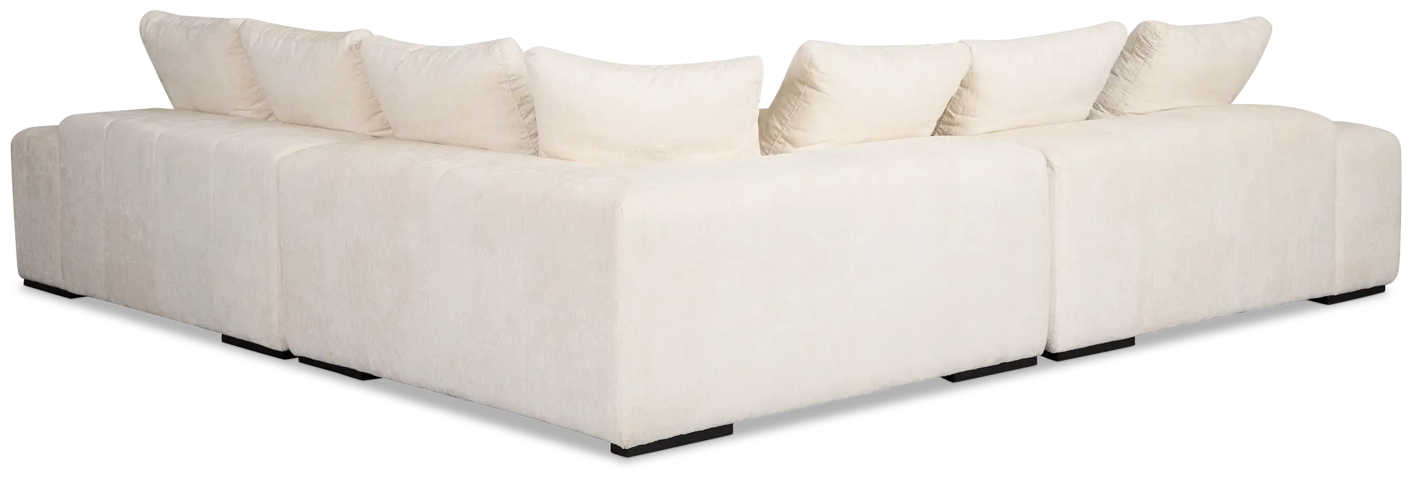 Skylar White Fabric Small Two-arm Sectional Skylar White Fabric Small Two-arm Sectional