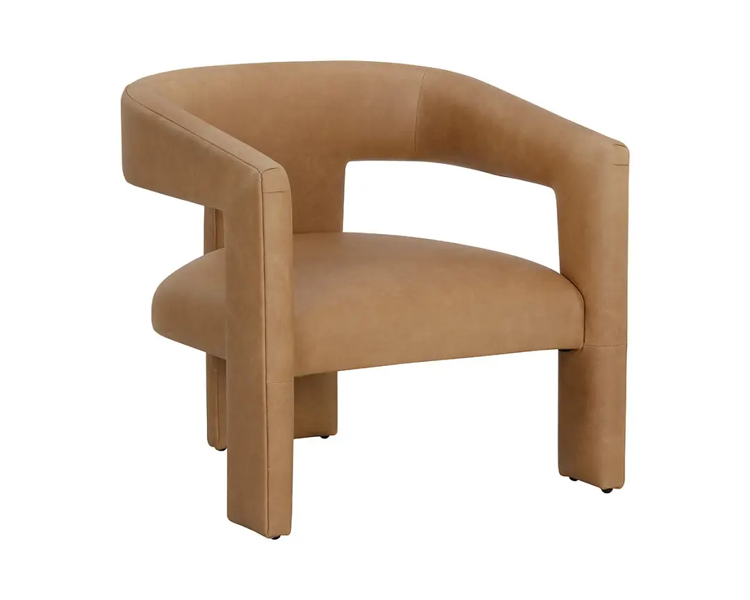 Cori Brown Leather Accent Chair Cori Brown Leather Accent Chair