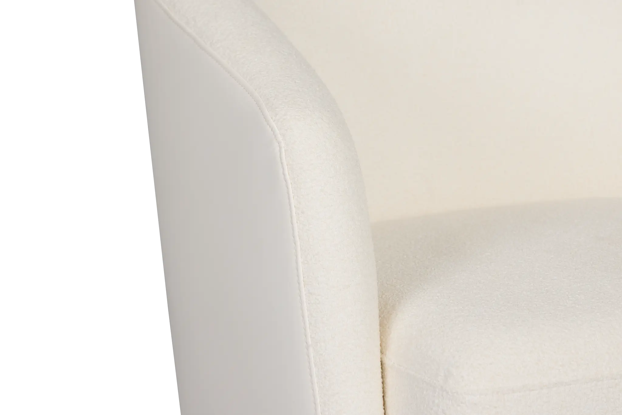 Luna White Fabric Swivel Chair Luna White Fabric Swivel Chair